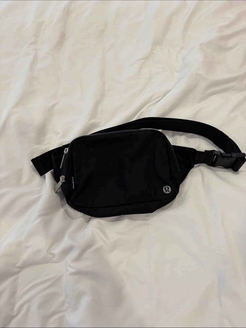 lululemon athletica Black Belt Bag with Zip Pocket